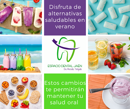 Disfruta del verano con una sonrisa sana. Alternativas saludables a los alimentos azucarados - Espacio Dental Jaén